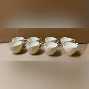 Lenox Weatherly Flat Demitasse Cups Set Of 8